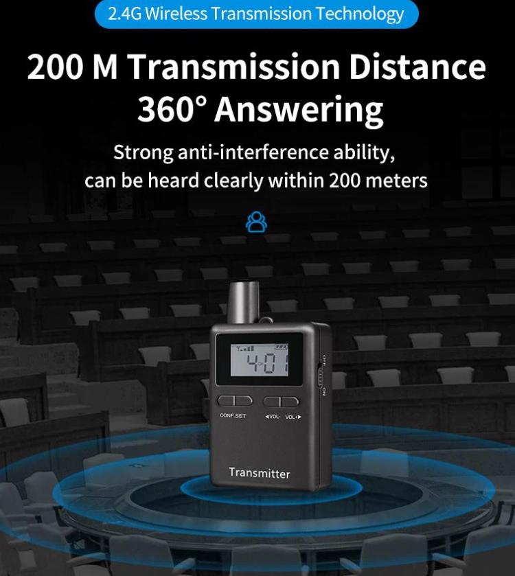 The Factory Tour Guide System 200m transmission range نظام دليل جولة المصنع(图5)